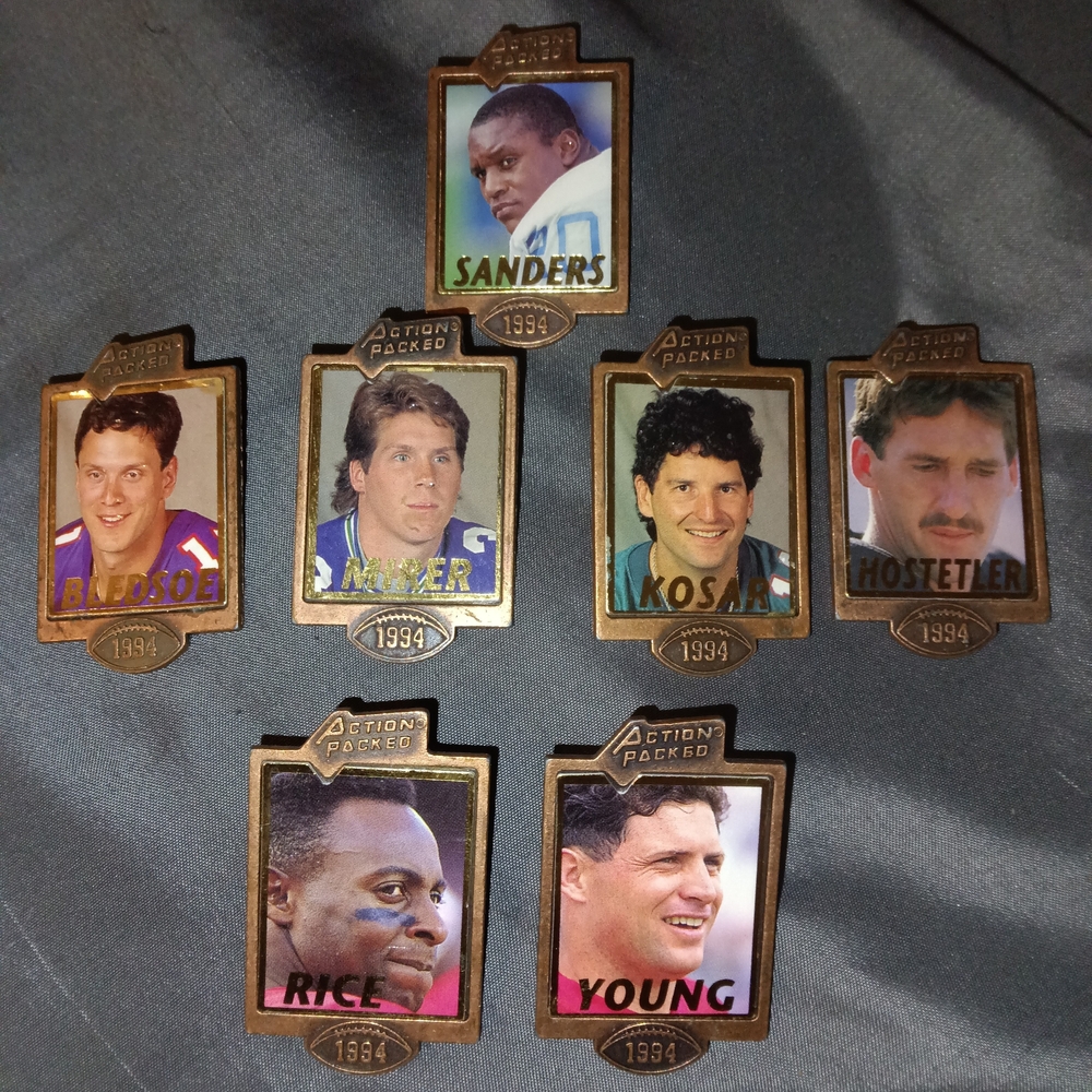 1994 Action Packed Football Player Pins